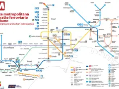 Mappa delle **stazioni dell'arte Napoli** e rete metropolitana. Un viaggio tra arte e trasporti.